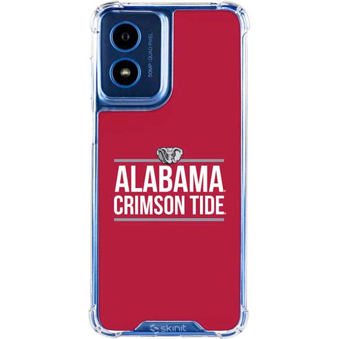 University of Alabama Crimson Tide Moto G 5G (2024) Clear Case