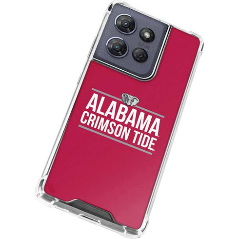 University of Alabama Crimson Tide Moto G Play 5G (2025) Clear Case