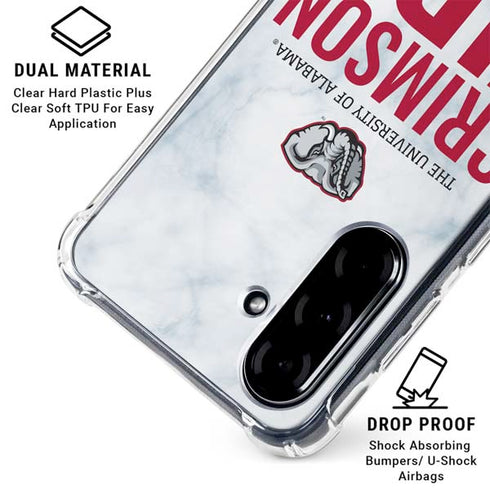 University of Alabama Crimson Tide Net Galaxy A36 5G Clear Case