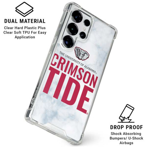 University of Alabama Crimson Tide Net Galaxy S25 Ultra Clear Case