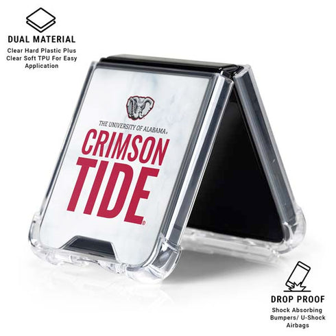 University of Alabama Crimson Tide Net Galaxy Z Flip6 Clear Case