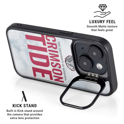 University of Alabama Crimson Tide Net iPhone 15 Plus Kickstand Case