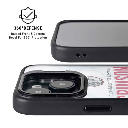 University of Alabama Crimson Tide Net iPhone 15 Plus Kickstand Case