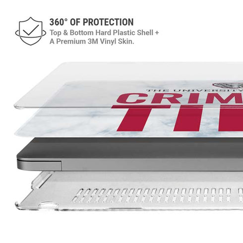 University of Alabama Crimson Tide Net MacBook Pro 14in (2021-24) Case plus Skin