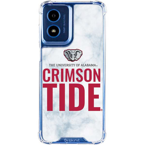 University of Alabama Crimson Tide Net Moto G 5G (2024) Clear Case