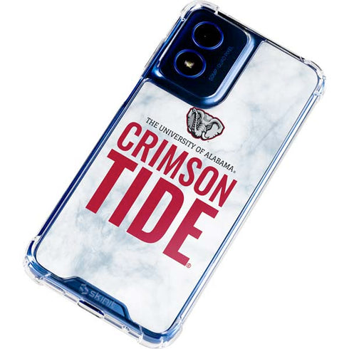 University of Alabama Crimson Tide Net Moto G 5G (2024) Clear Case