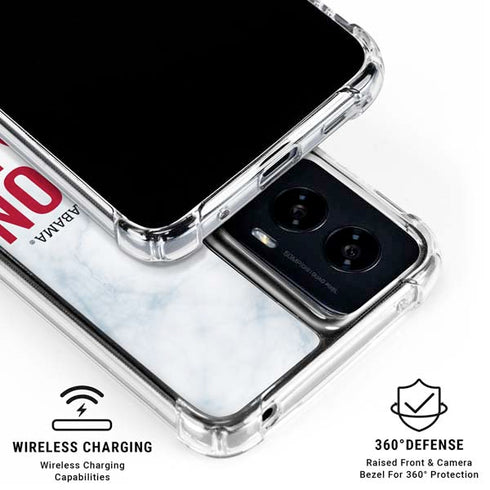 University of Alabama Crimson Tide Net Moto G Power 5G (2024) Clear Case