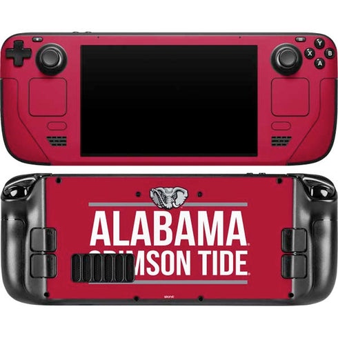 University of Alabama Crimson Tide Steam Deck Handheld Gaming Computer OLED Skin