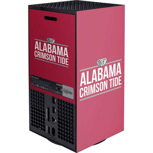 University of Alabama Crimson Tide XBox Series X Digital Edition Console Skin