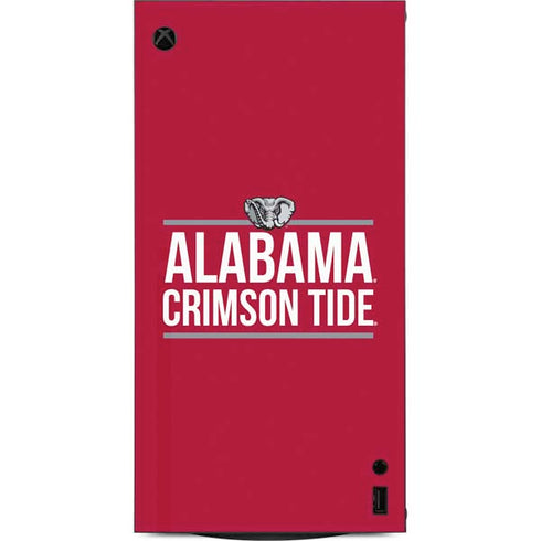 University of Alabama Crimson Tide XBox Series X Digital Edition Console Skin