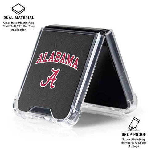 University of Alabama Logo Galaxy Z Flip6 Clear Case