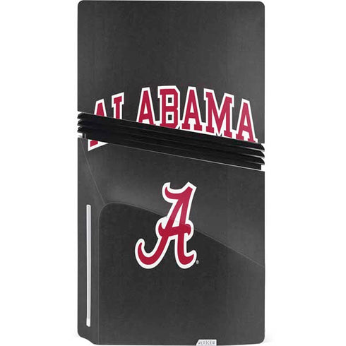 University of Alabama Logo PS5 Pro Disk Console Skin