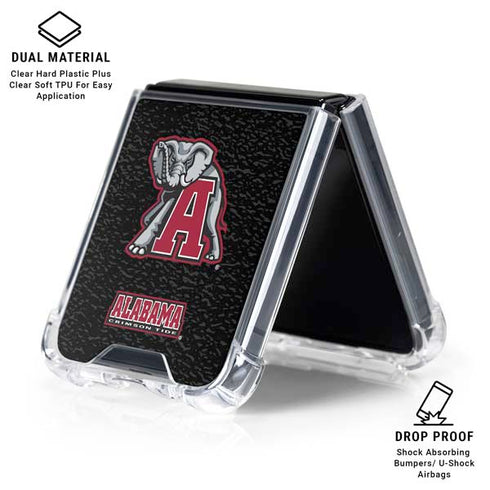 University of Alabama Mascot Galaxy Z Flip7 Clear Case