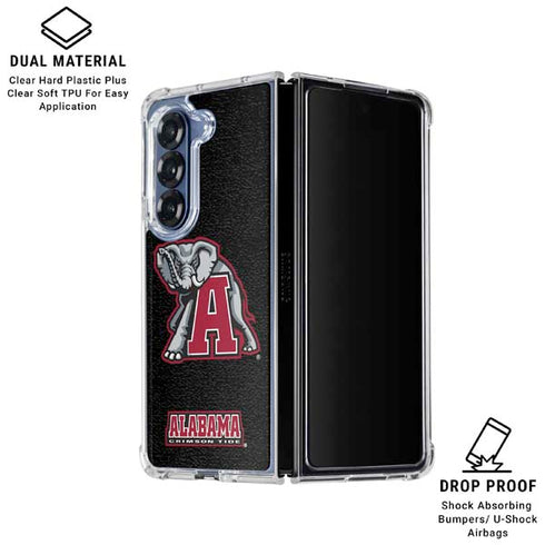 University of Alabama Mascot Galaxy Z Fold7 Clear Case