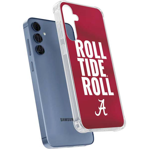 University of Alabama Roll Tide Roll Galaxy A35 5G Clear Case