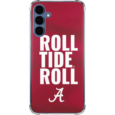 University of Alabama Roll Tide Roll Galaxy A55 5G Clear Case