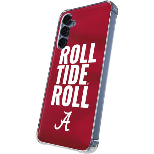 University of Alabama Roll Tide Roll Galaxy A55 5G Clear Case