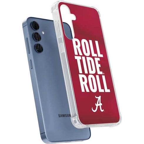 University of Alabama Roll Tide Roll Galaxy A55 5G Clear Case