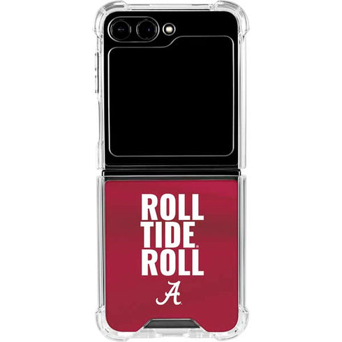 University of Alabama Roll Tide Roll Galaxy Z Flip6 Clear Case