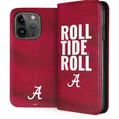 University of Alabama Roll Tide Roll iPhone 15 Pro Folio Case