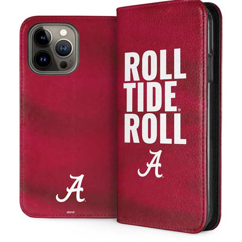 University of Alabama Roll Tide Roll iPhone 15 Pro Max Folio Case