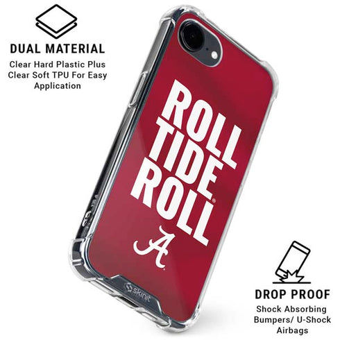 University of Alabama Roll Tide Roll iPhone 16e Clear Case