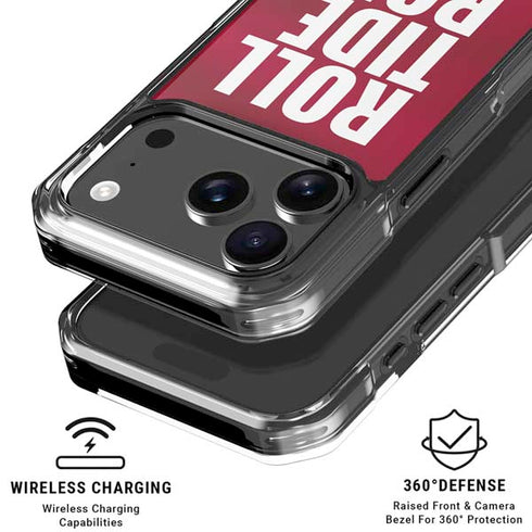 University of Alabama Roll Tide Roll iPhone 18 Pro Clear Case