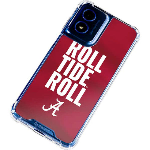 University of Alabama Roll Tide Roll Moto G 5G (2024) Clear Case