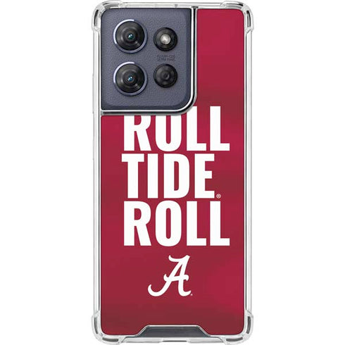 University of Alabama Roll Tide Roll Moto G Power 5G (2025) Clear Case