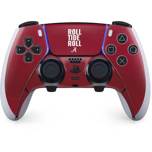 University of Alabama Roll Tide Roll PS5 DualSense Edge Pro Controller Skin