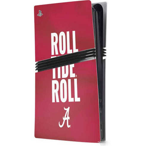 University of Alabama Roll Tide Roll PS5 Pro Console Skin