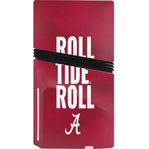 University of Alabama Roll Tide Roll PS5 Pro Disk Console Skin
