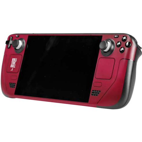 University of Alabama Roll Tide Roll Steam Deck Handheld Gaming Computer Skin