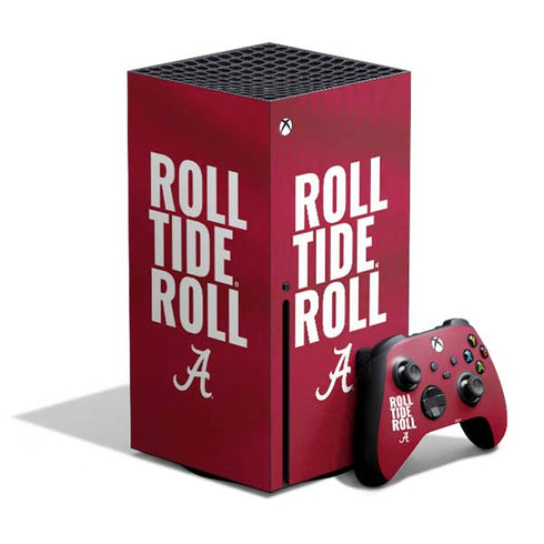 University of Alabama Roll Tide Roll Xbox Series X Skins