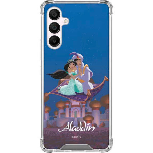 Disney Aladdin and Jasmine Magic Carpet Galaxy A16 5G Clear Case