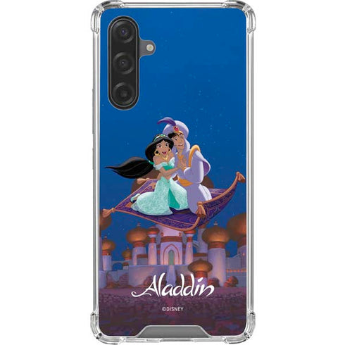 Disney Aladdin and Jasmine Magic Carpet Galaxy A17 Clear Case