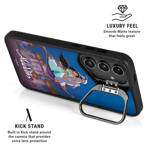 Disney Aladdin and Jasmine Magic Carpet Galaxy S25 Kickstand Case