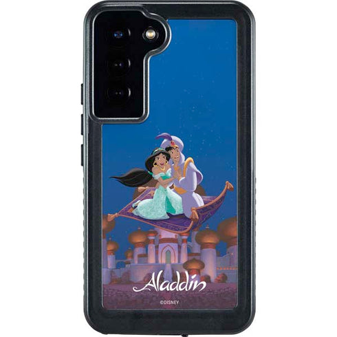 Disney Aladdin and Jasmine Magic Carpet Galaxy S24 Plus Waterproof Case