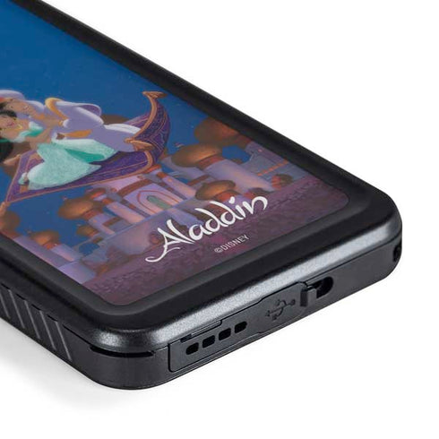 Disney Aladdin and Jasmine Magic Carpet Galaxy S24 Plus Waterproof Case