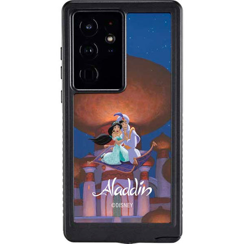 Disney Aladdin and Jasmine Magic Carpet Galaxy S24 Ultra Waterproof Case