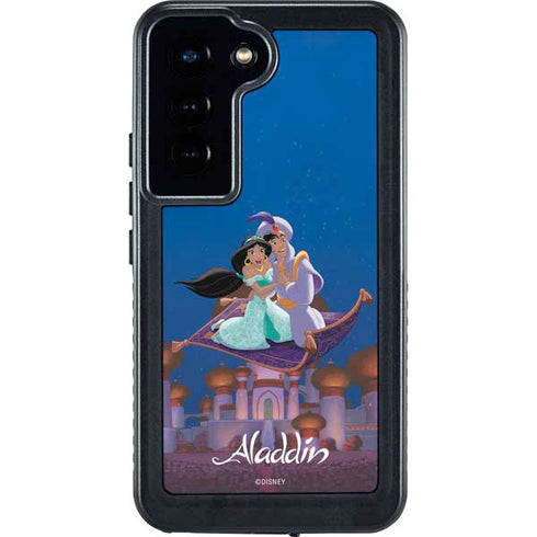 Disney Aladdin and Jasmine Magic Carpet Galaxy S24 Waterproof Case