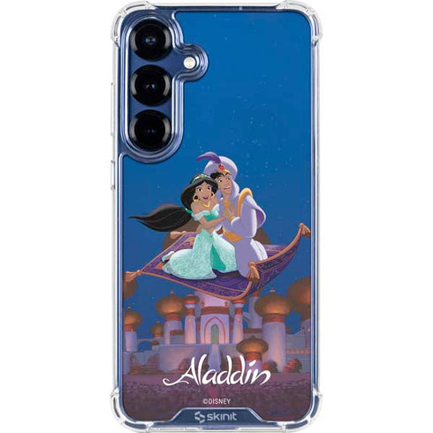 Disney Aladdin and Jasmine Magic Carpet Galaxy S25 Clear Case