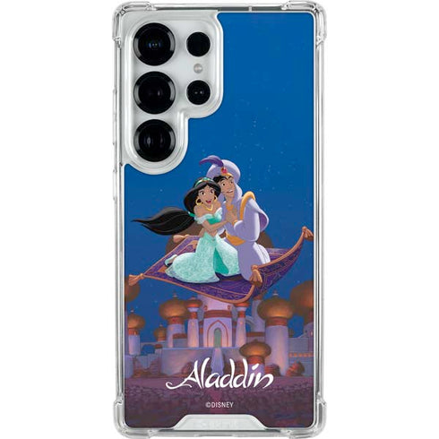 Disney Aladdin and Jasmine Magic Carpet Galaxy S25 Ultra Clear Case