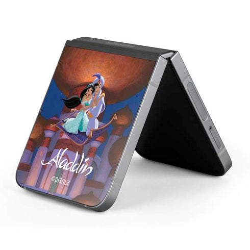 Disney Aladdin and Jasmine Magic Carpet Galaxy Z Flip6 Skin