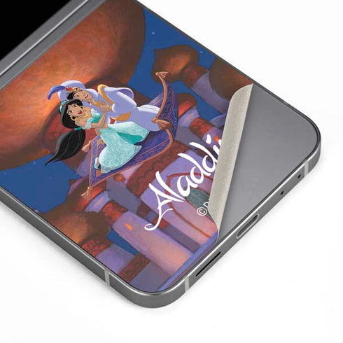 Disney Aladdin and Jasmine Magic Carpet Galaxy Z Flip6 Skin