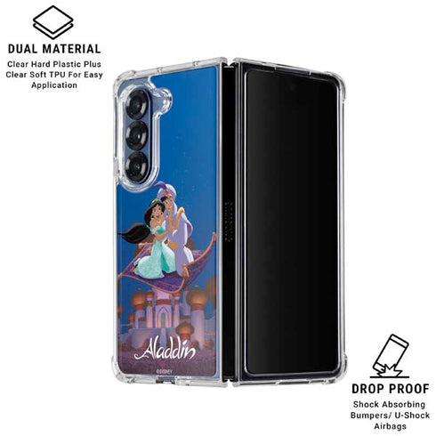 Disney Aladdin and Jasmine Magic Carpet Galaxy Z Fold6 Clear Case