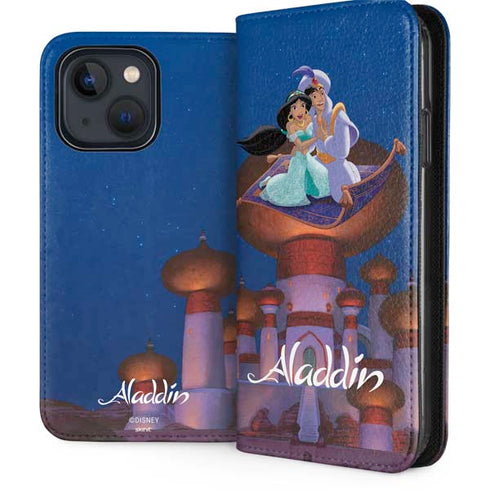 Disney Aladdin and Jasmine Magic Carpet iPhone 13 Folio Case