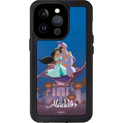 Disney Aladdin and Jasmine Magic Carpet iPhone 15 Pro Waterproof Case