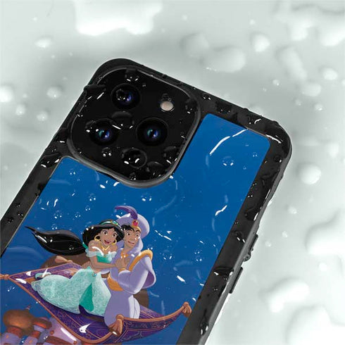 Disney Aladdin and Jasmine Magic Carpet iPhone 15 Pro Waterproof Case