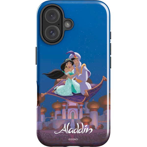Disney Aladdin and Jasmine Magic Carpet iPhone 16 Impact Case